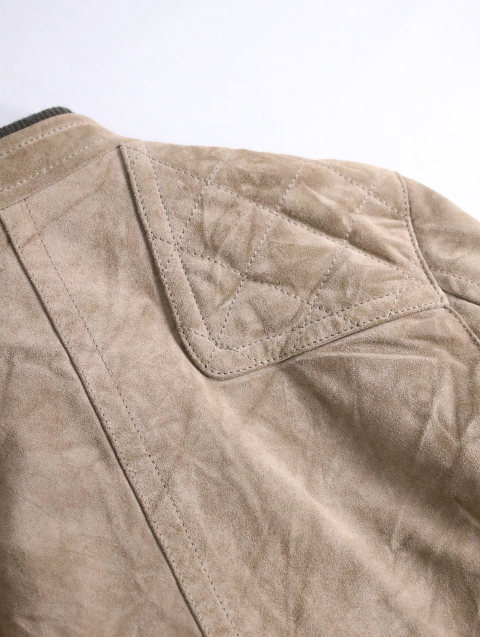 COACH suede cow lether jacket brown