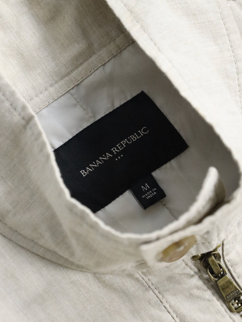 BANANA REPUBLIC linen jacket ivory