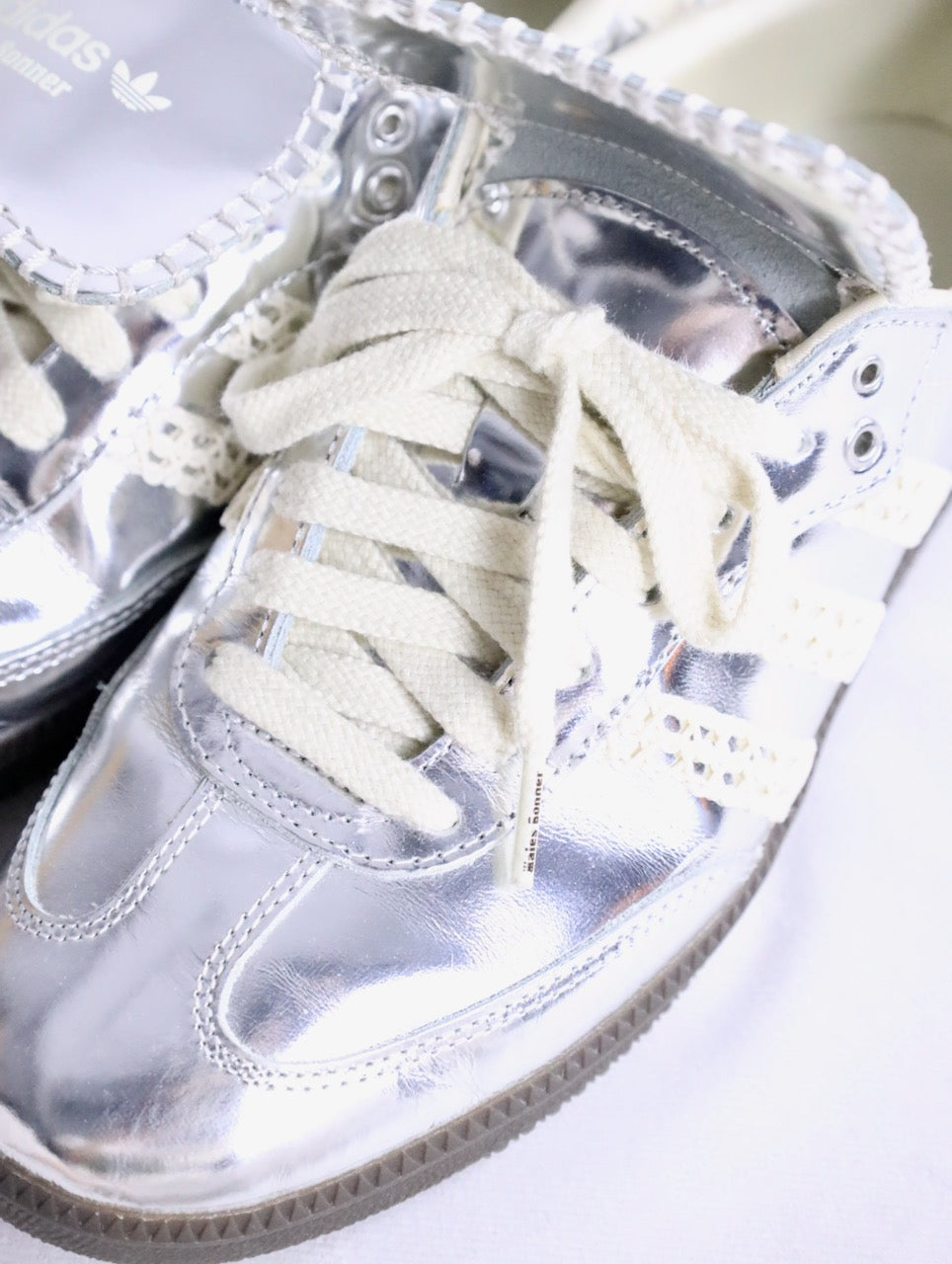 Wales Bonner&adidas samba silver