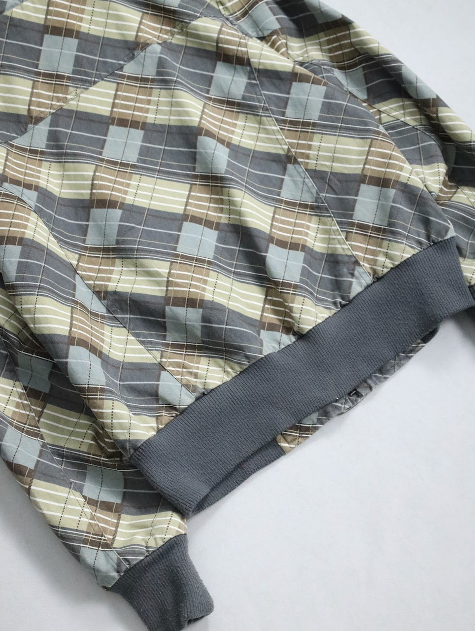 design check cotton hooded jacket multi