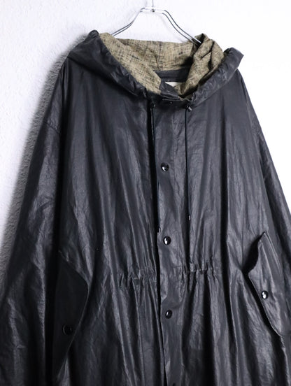 DRIES VAN NOTEN 24ss water repellent coat black