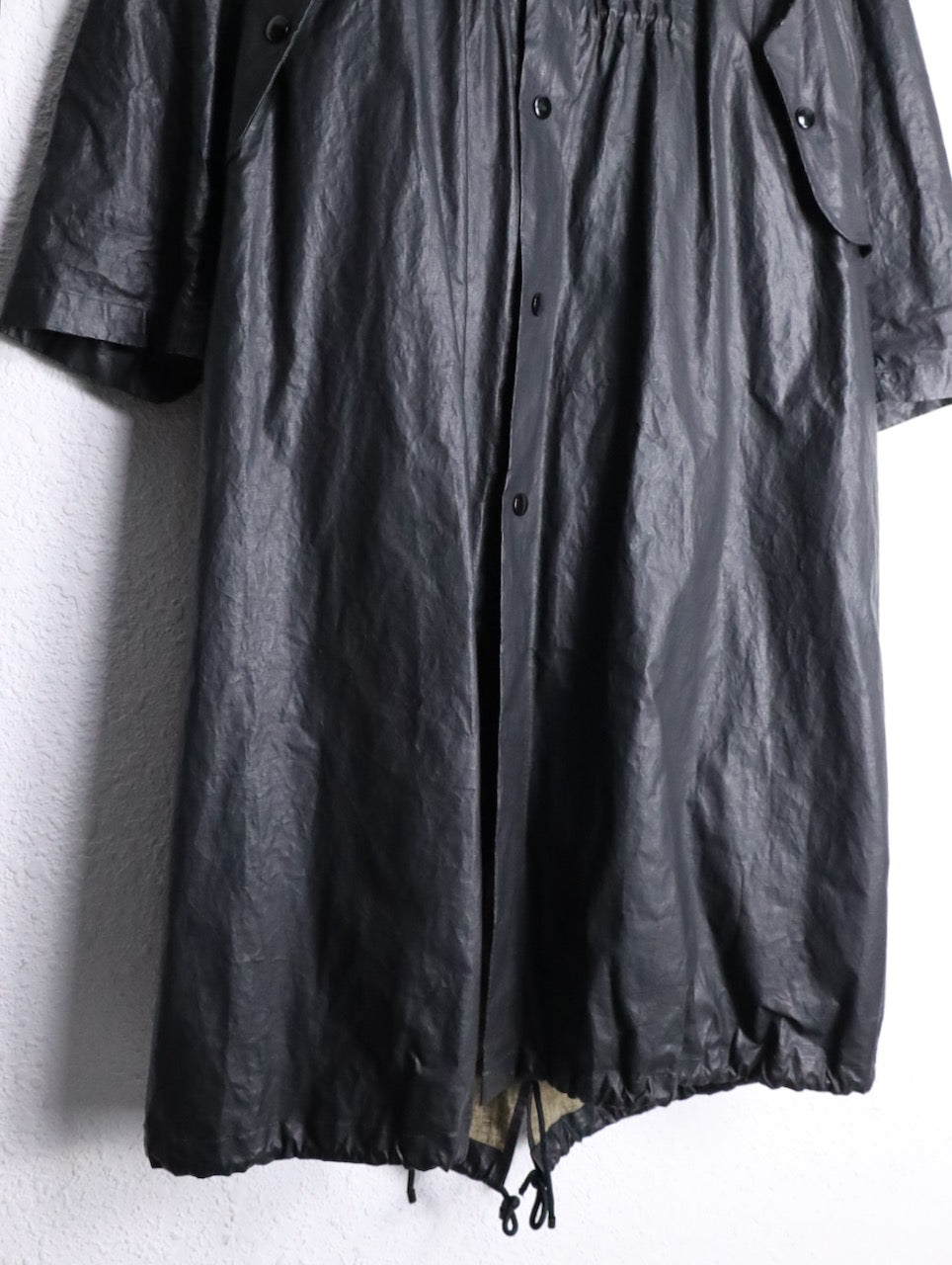 DRIES VAN NOTEN 24ss water repellent coat black