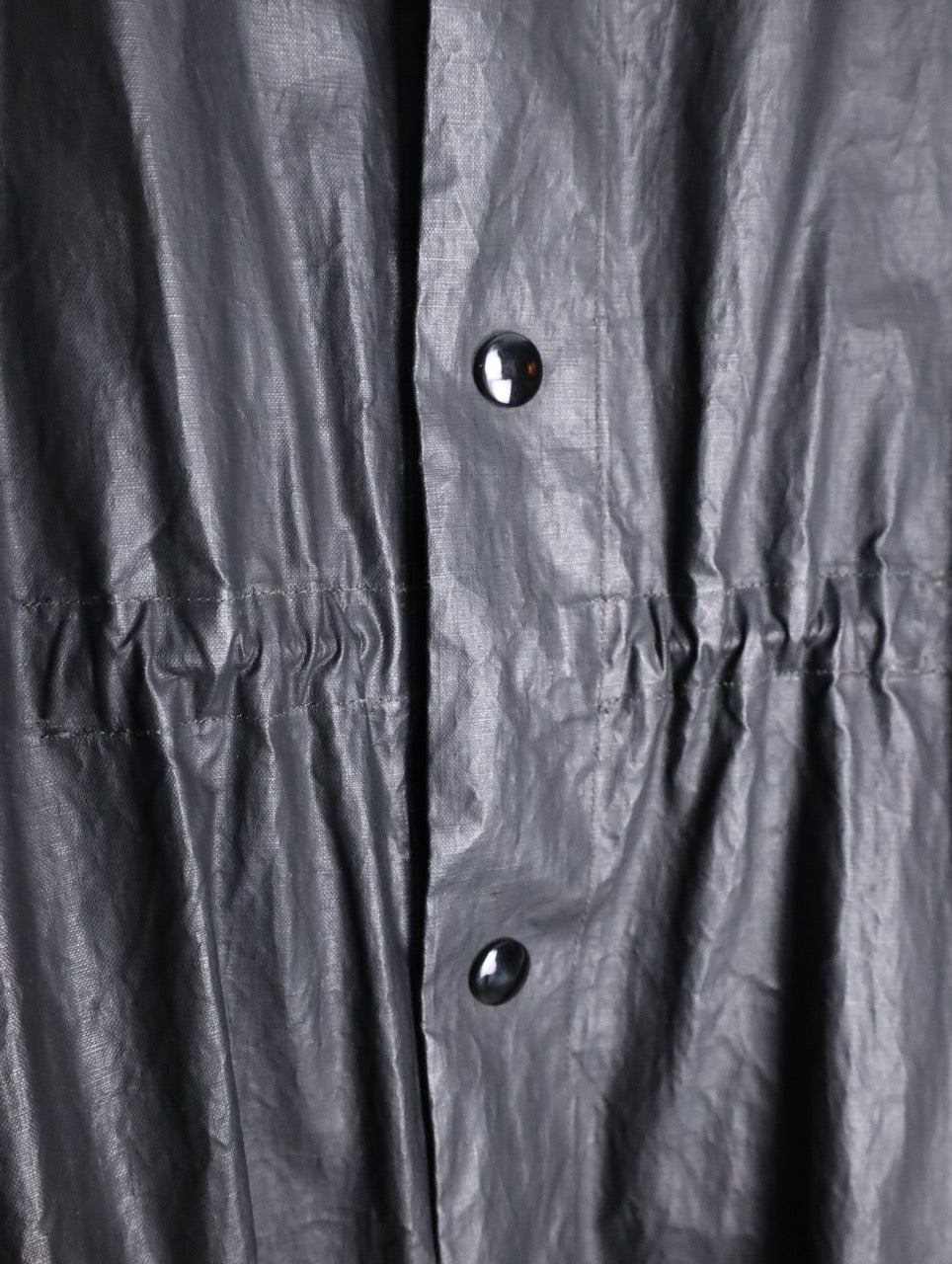 DRIES VAN NOTEN 24ss water repellent coat black