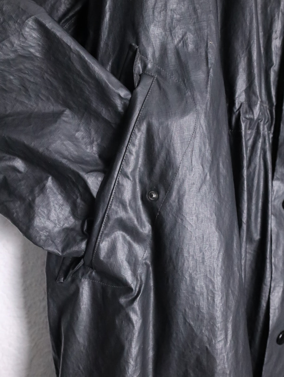 DRIES VAN NOTEN 24ss water repellent coat black