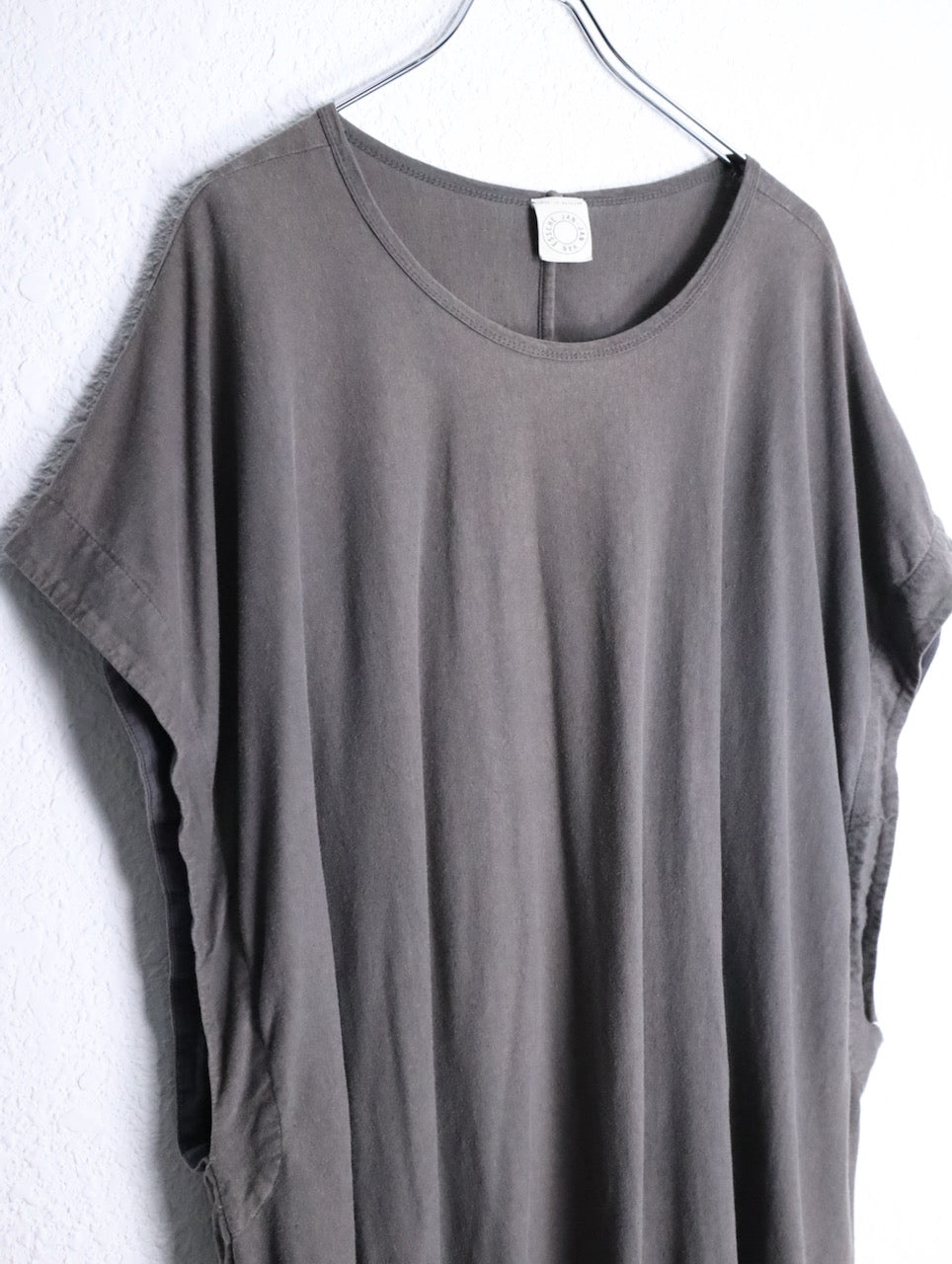 JAN JAN VAN ESSCHE sleeveless long tee brown