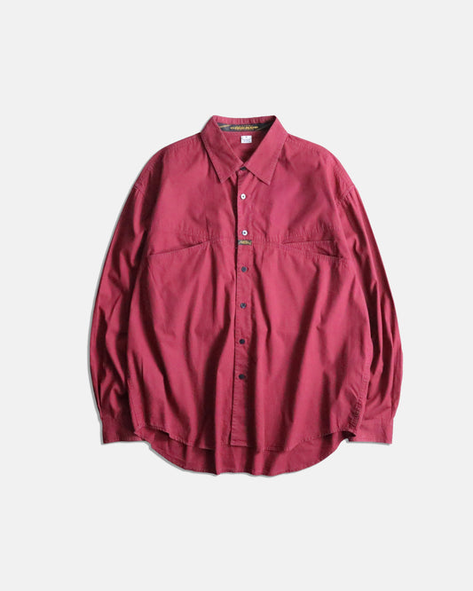 90's Marithe + Francois Girbaud shirt red