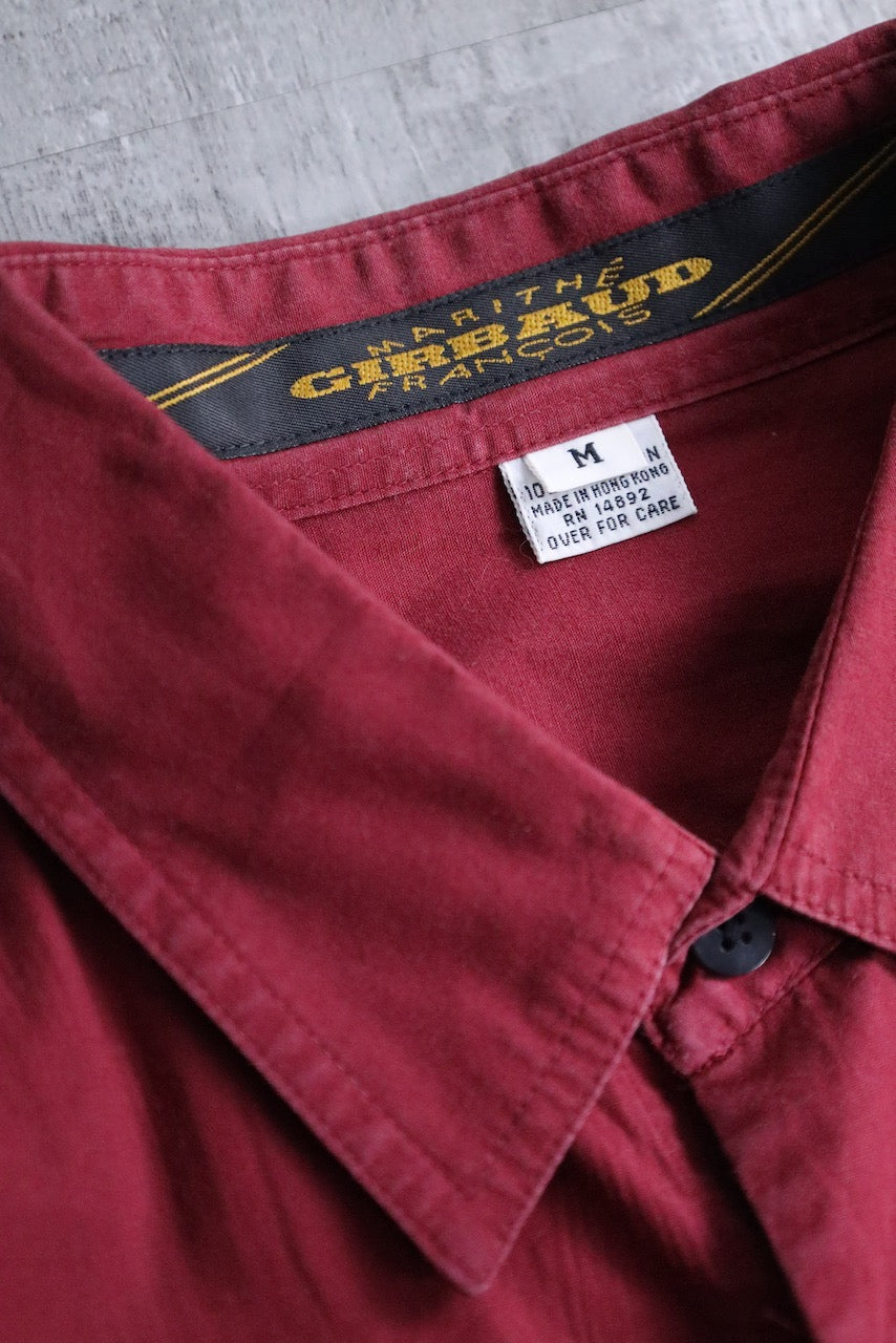 90's Marithe + Francois Girbaud shirt red