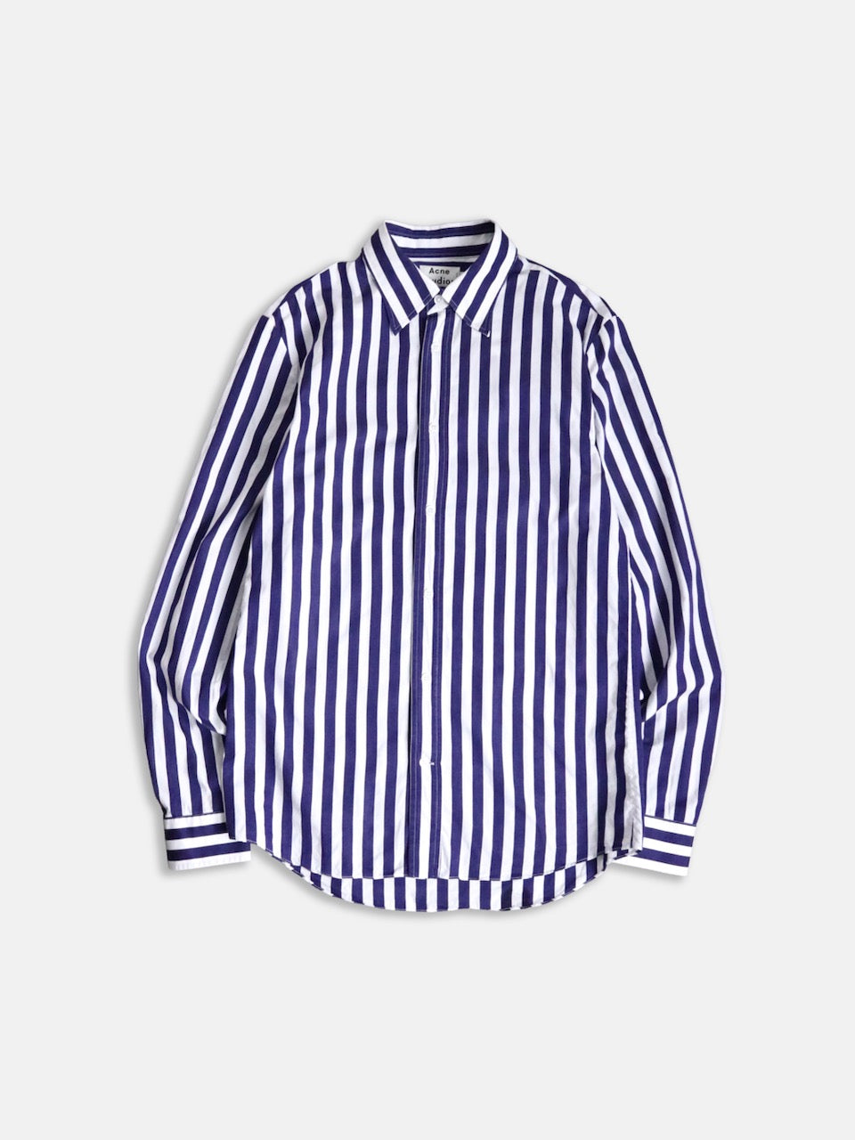 Acne Studios stripe shirt violet-white