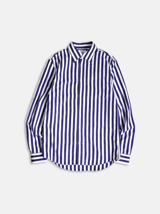 Acne Studios stripe shirt violet-white