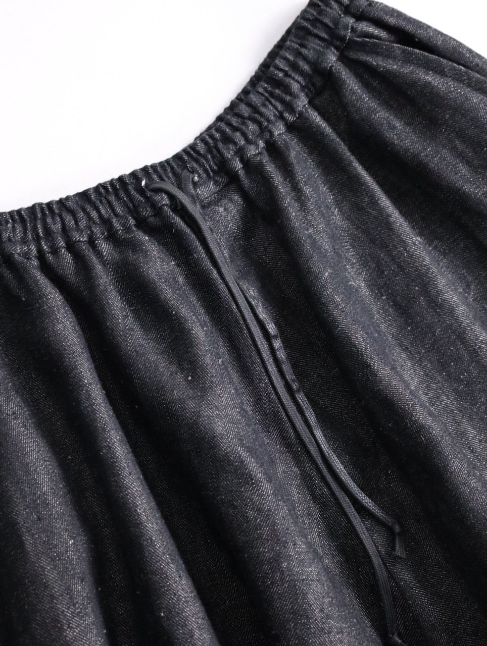 BISHOOL linen baloon hakama pants denimblack