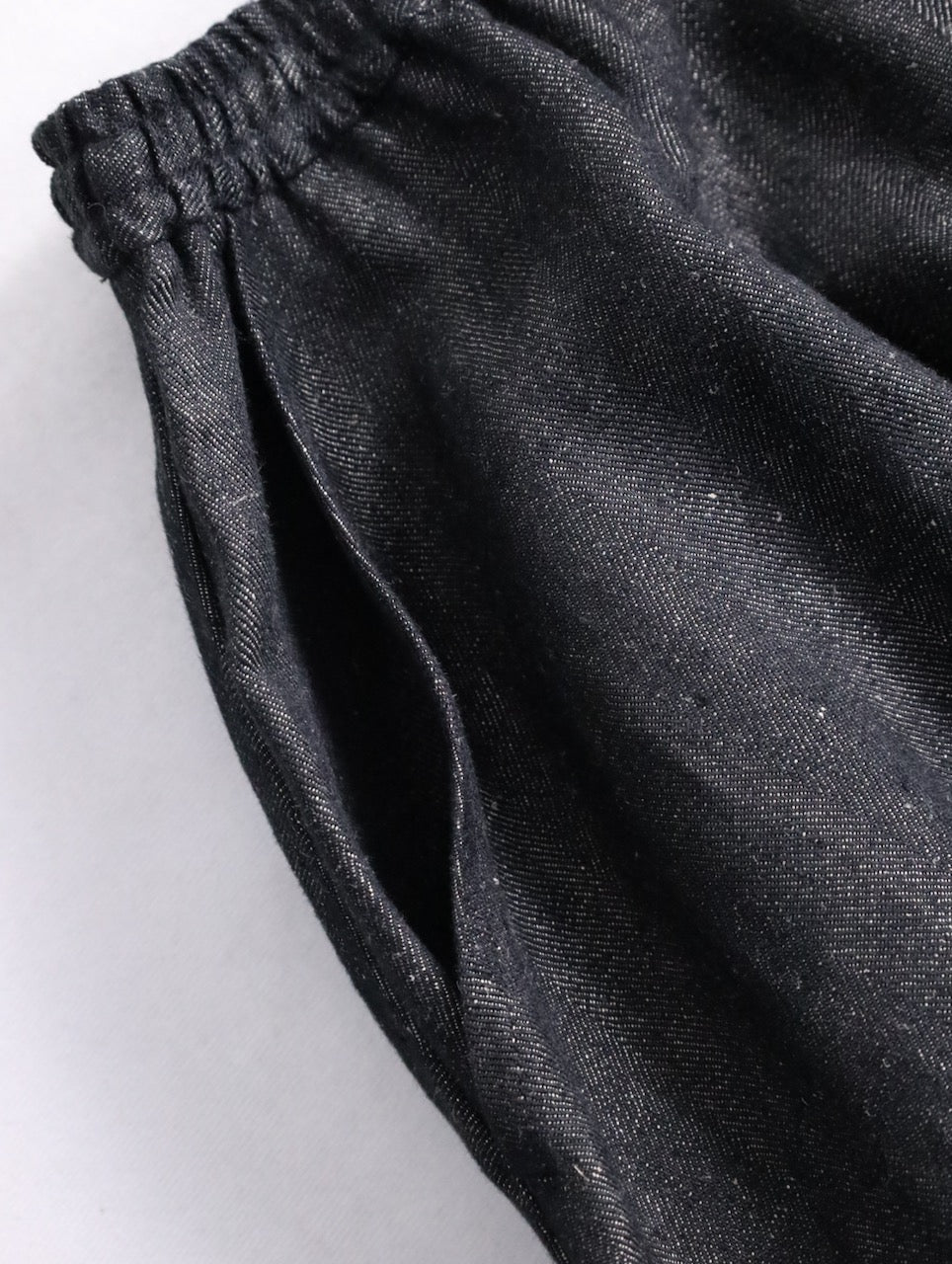 BISHOOL linen baloon hakama pants denimblack
