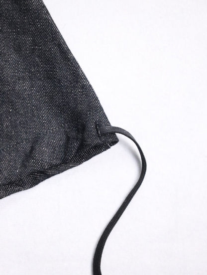 BISHOOL linen baloon hakama pants denimblack