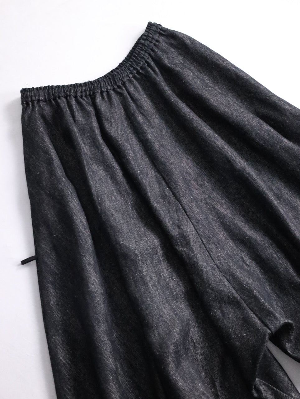 BISHOOL linen baloon hakama pants denimblack