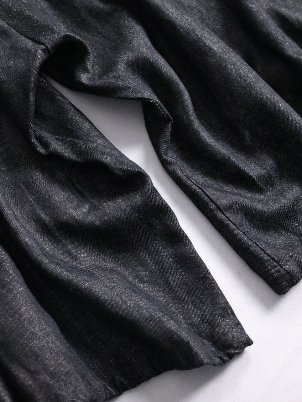 BISHOOL linen baloon hakama pants denimblack