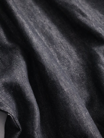 BISHOOL linen baloon hakama pants denimblack