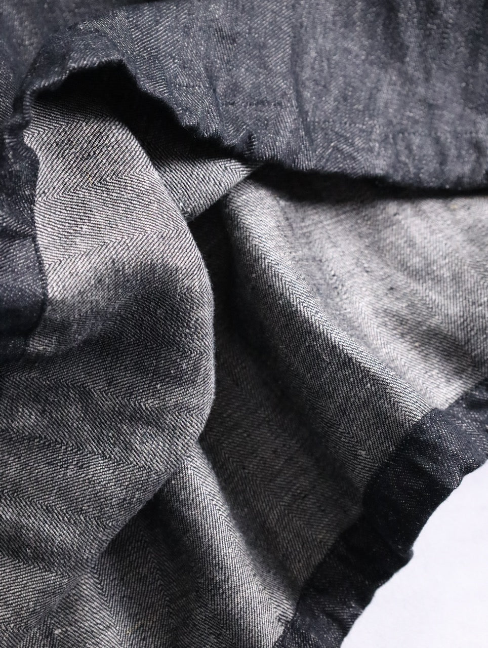 BISHOOL linen baloon hakama pants denimblack