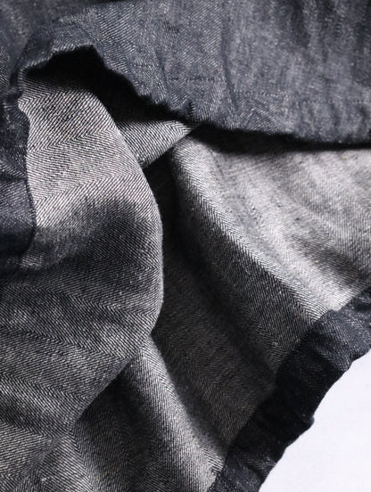 BISHOOL linen baloon hakama pants denimblack