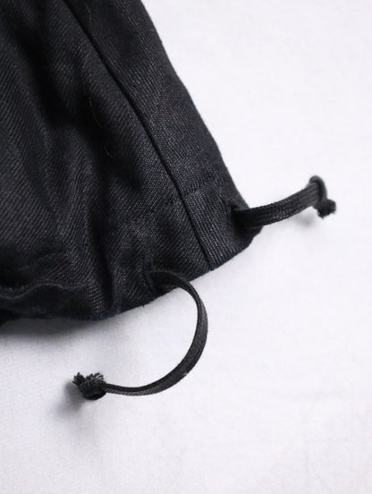 BISHOOL linen baloon hakama pants black