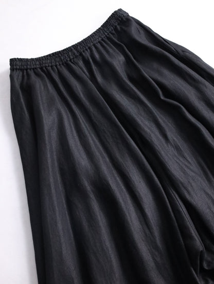 BISHOOL linen baloon hakama pants black