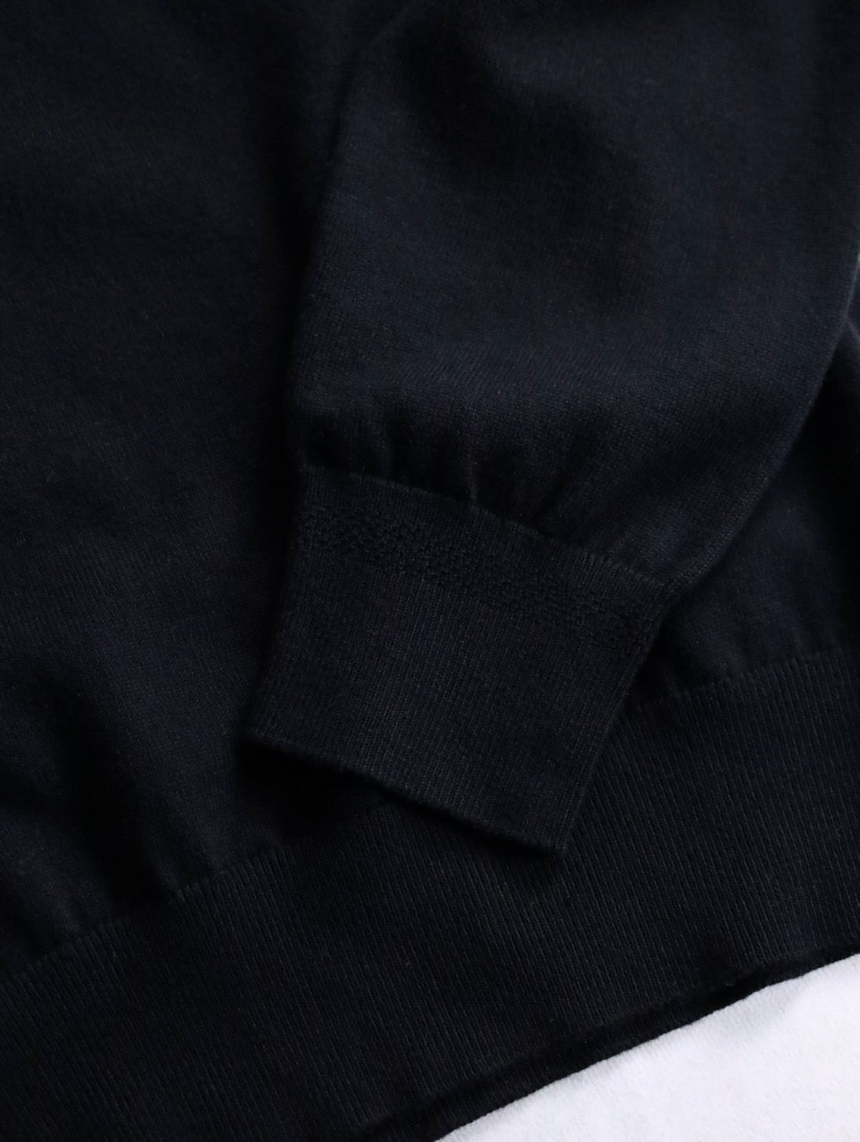 HUGO BOSS hignneck cotton cashmere knit sweater black