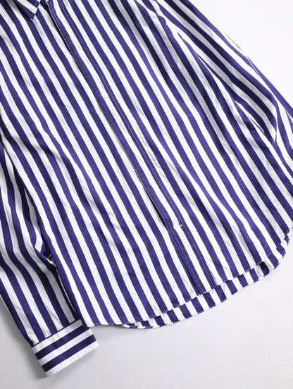 Acne Studios stripe shirt violet-white