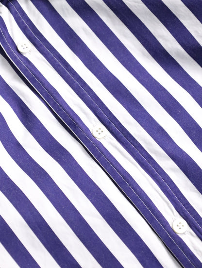 Acne Studios stripe shirt violet-white