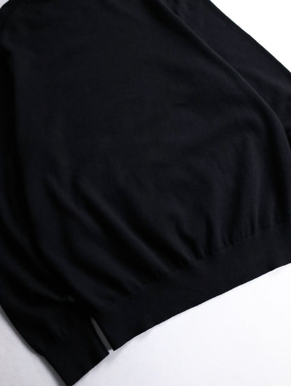 HUGO BOSS hignneck cotton cashmere knit sweater black