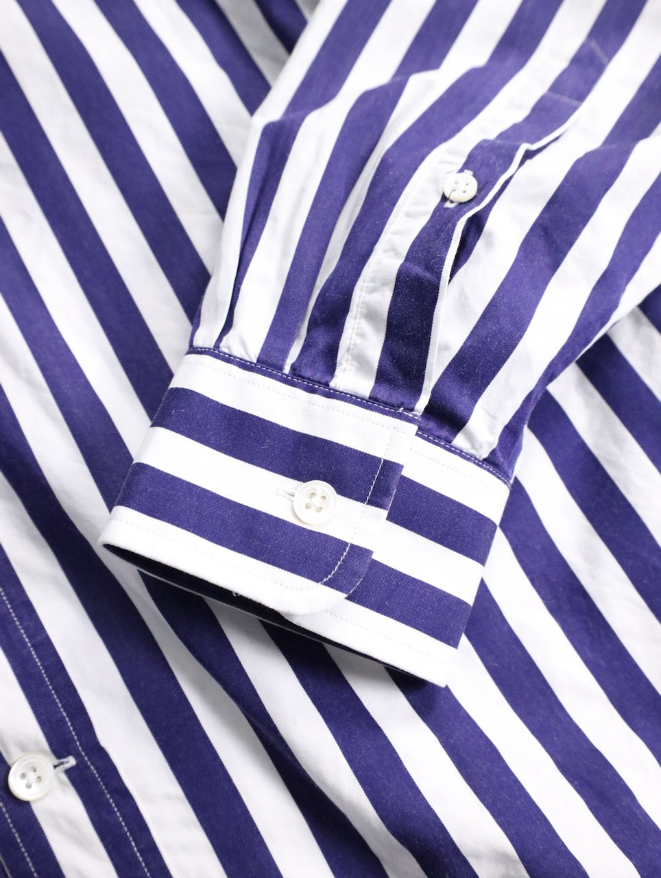 Acne Studios stripe shirt violet-white