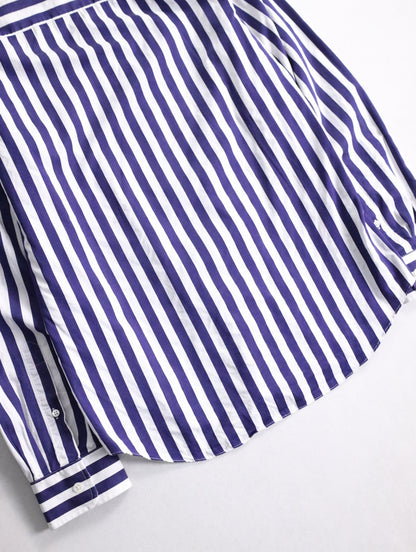 Acne Studios stripe shirt violet-white