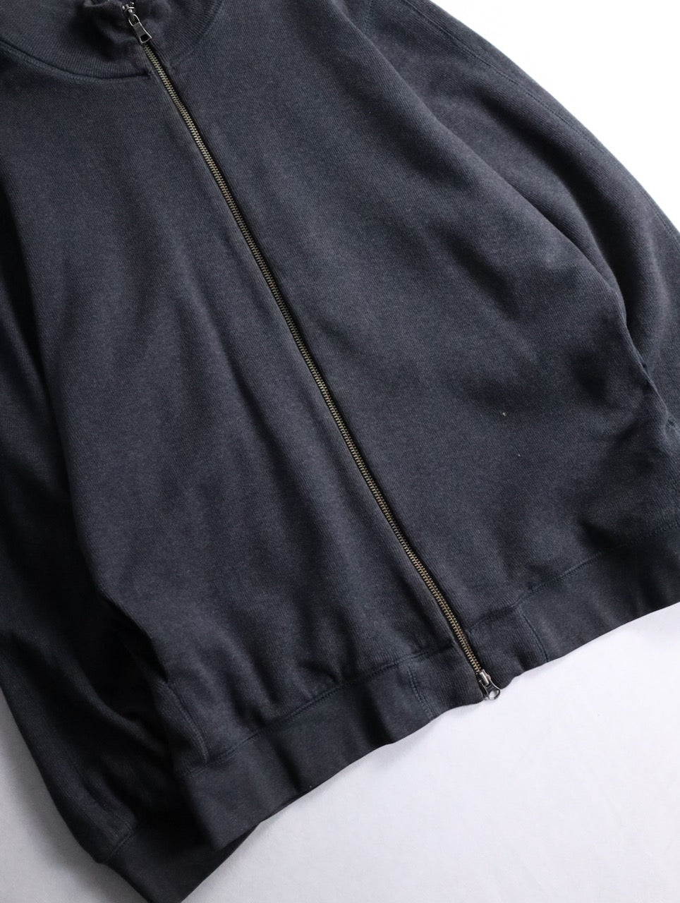 00s BANANA REPUBLIC double zip knit darkgray