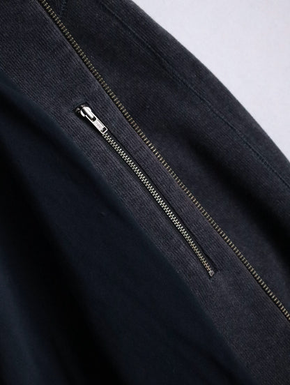 00s BANANA REPUBLIC double zip knit darkgray