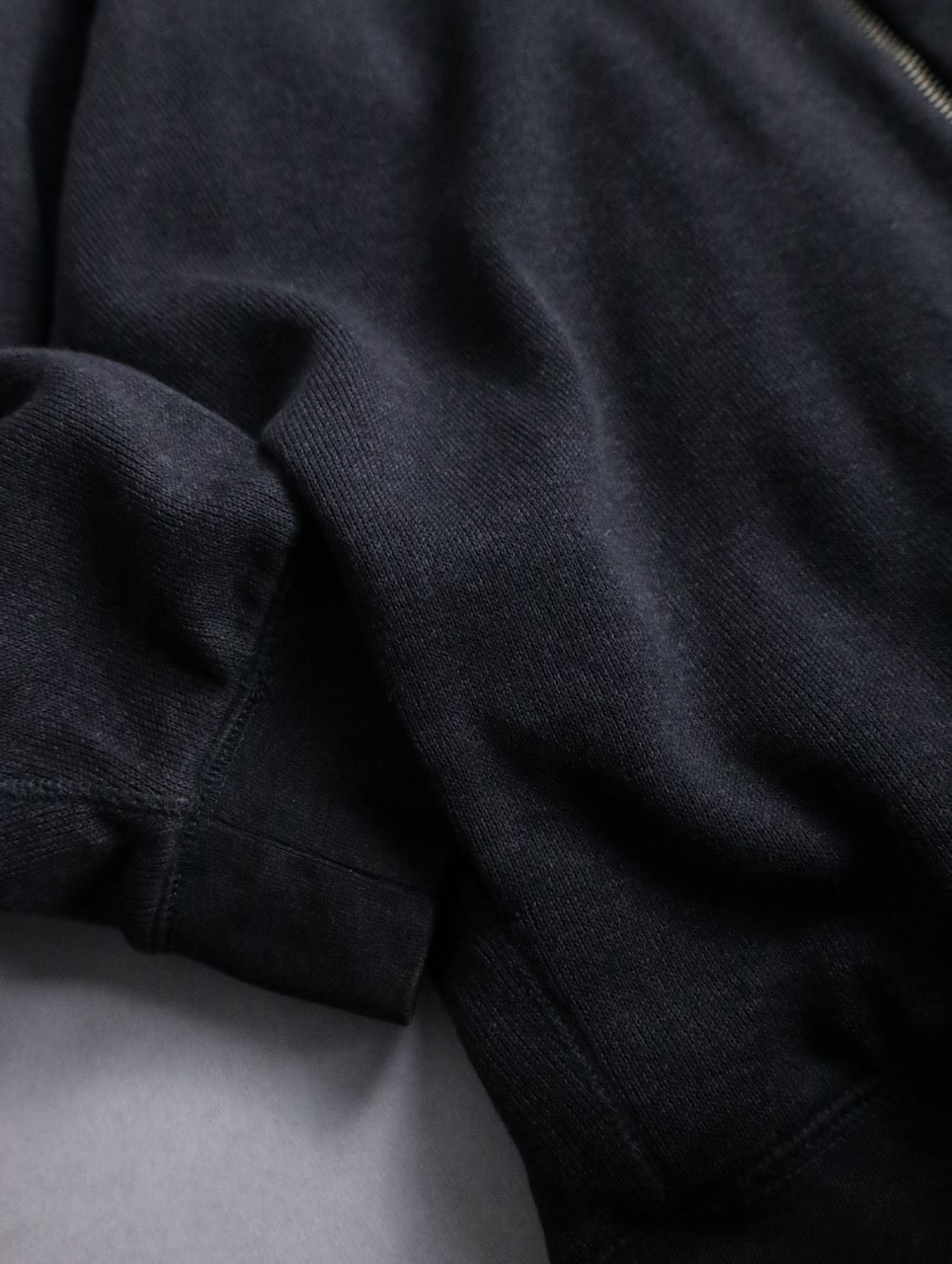 00s BANANA REPUBLIC double zip knit darkgray
