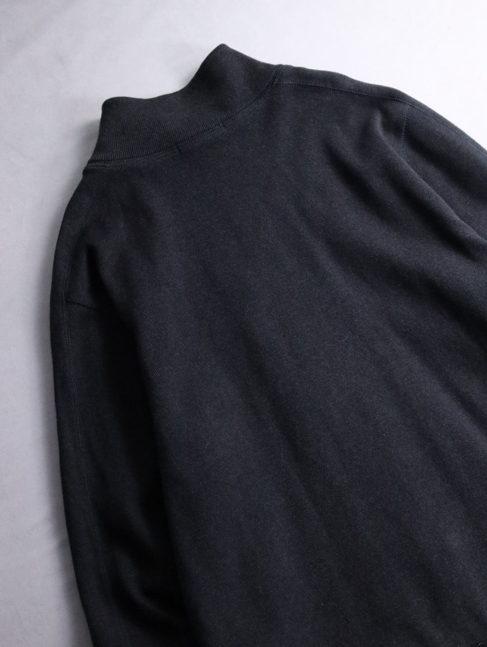 00s BANANA REPUBLIC double zip knit darkgray