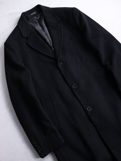LAUREN RALPH LAUREN wool cashmere chester coat black