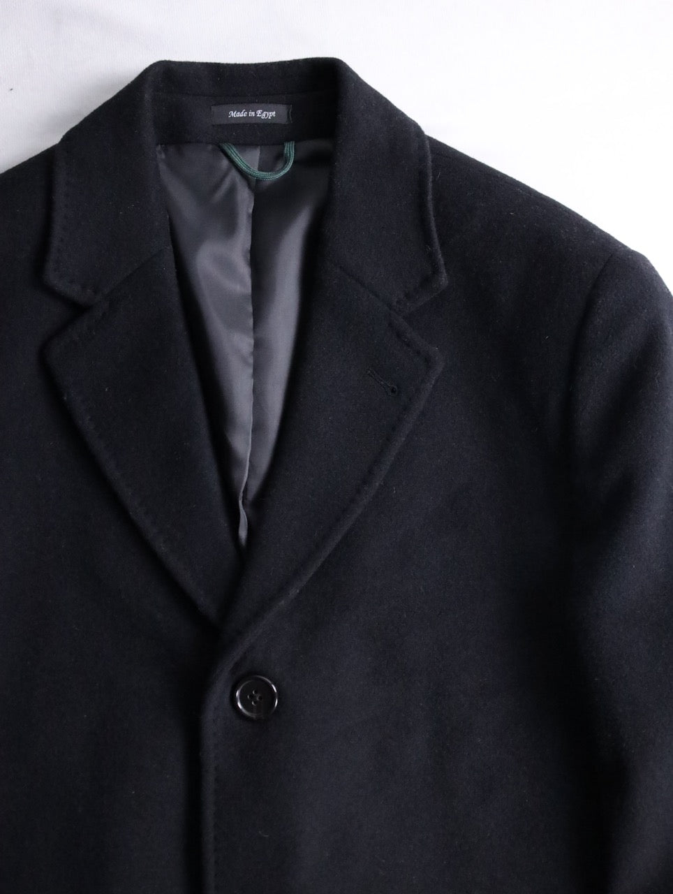 LAUREN RALPH LAUREN wool cashmere chester coat black