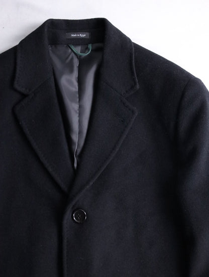 LAUREN RALPH LAUREN wool cashmere chester coat black