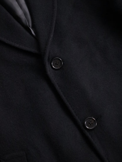 LAUREN RALPH LAUREN wool cashmere chester coat black