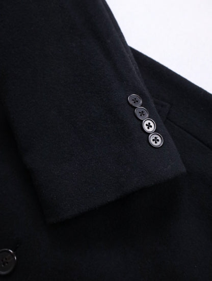 LAUREN RALPH LAUREN wool cashmere chester coat black