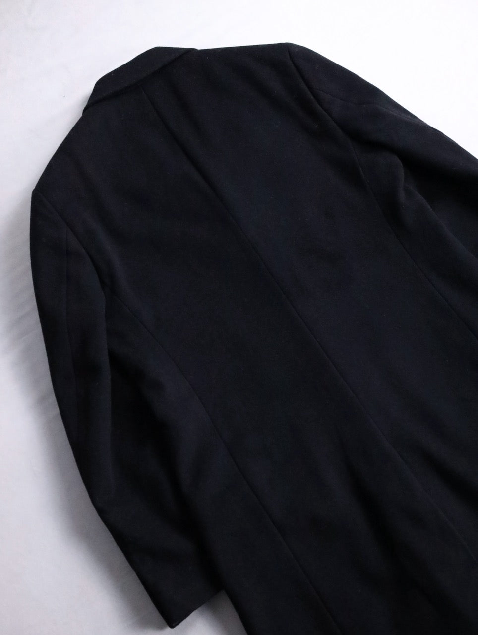 LAUREN RALPH LAUREN wool cashmere chester coat black