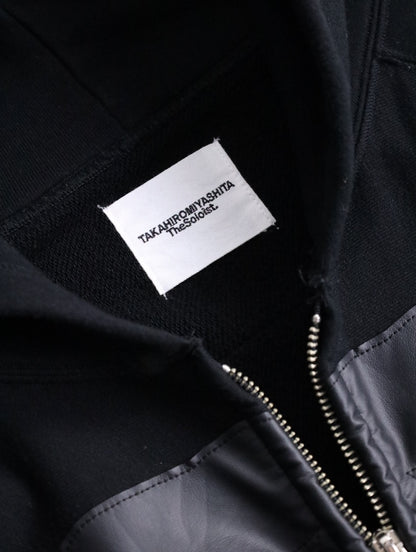 TAKAHIROMIYASHITATheSoloist. bone design zip hoodie black