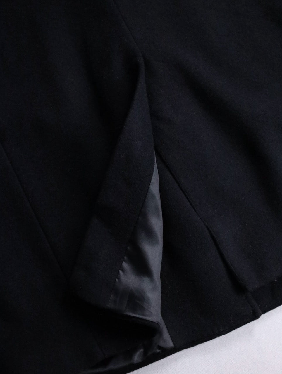 LAUREN RALPH LAUREN wool cashmere chester coat black