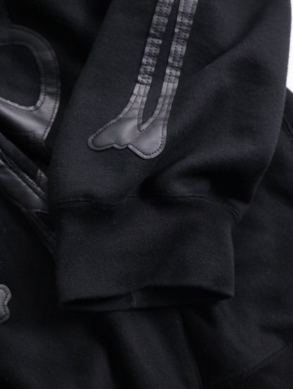 TAKAHIROMIYASHITATheSoloist. bone design zip hoodie black