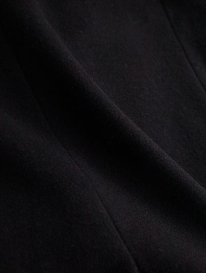 LAUREN RALPH LAUREN wool cashmere chester coat black