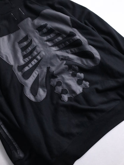 TAKAHIROMIYASHITATheSoloist. bone design zip hoodie black