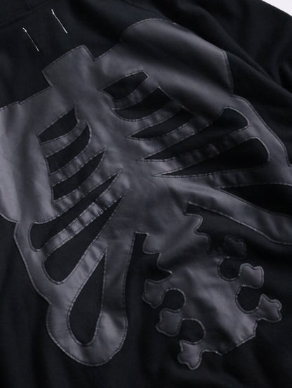 TAKAHIROMIYASHITATheSoloist. bone design zip hoodie black