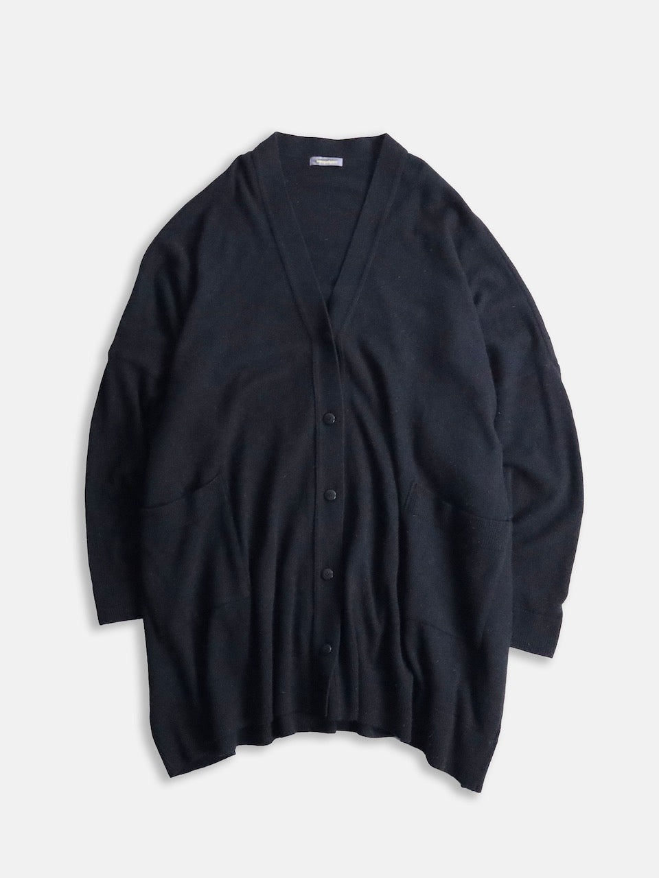 80s issey miyake wind coat cardigan black