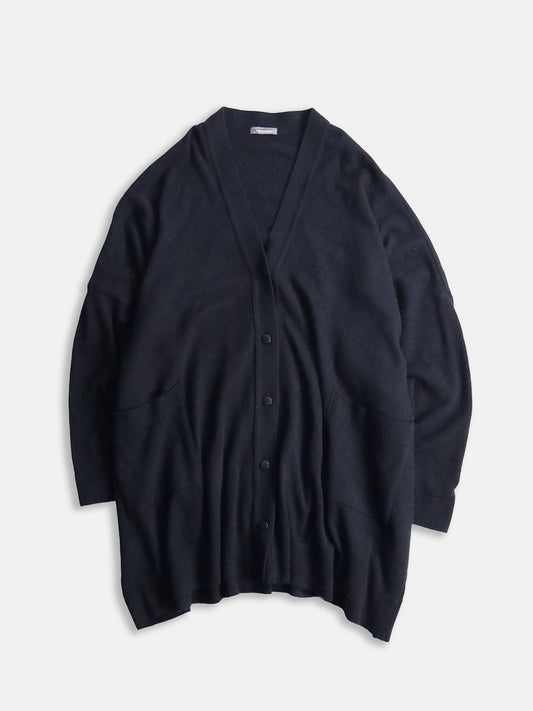 80s issey miyake wind coat cardigan black
