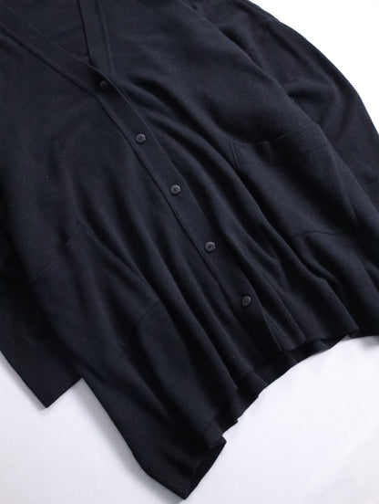 80s issey miyake wind coat cardigan black