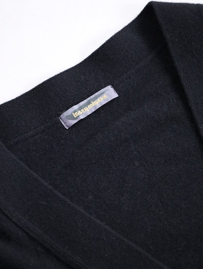 80s issey miyake wind coat cardigan black