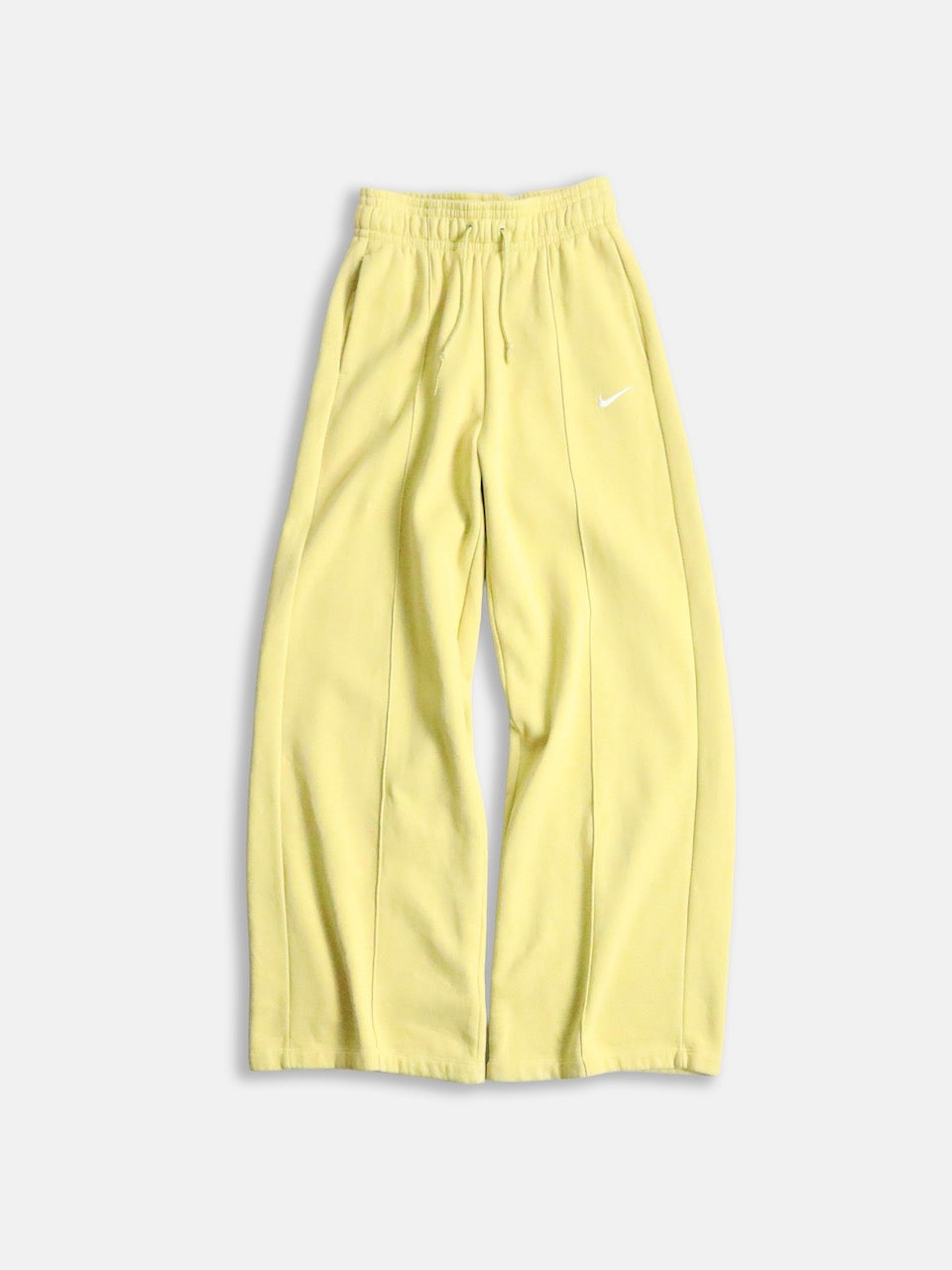 NIKE pin tack sweat pants mustard